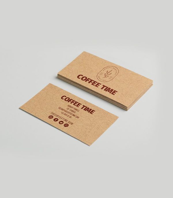 Kraft business card