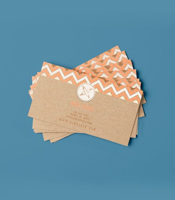 Kraft business card