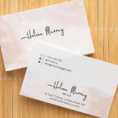 watercolor business card