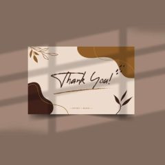 Thank you card