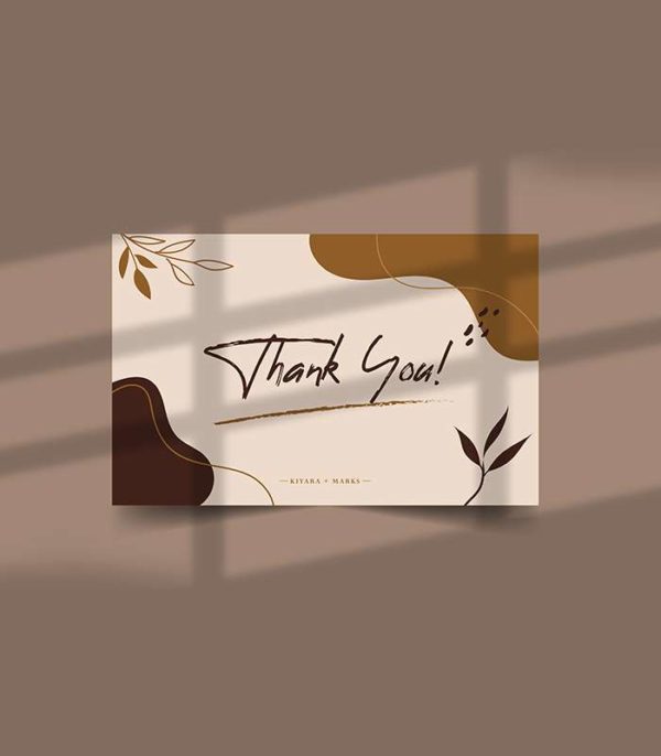 Thank you card